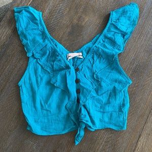 Teal/turquoise UO top